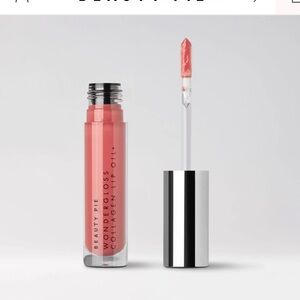 New Beauty pie Wondergloss Collagen Lip Oil nib spicy pink